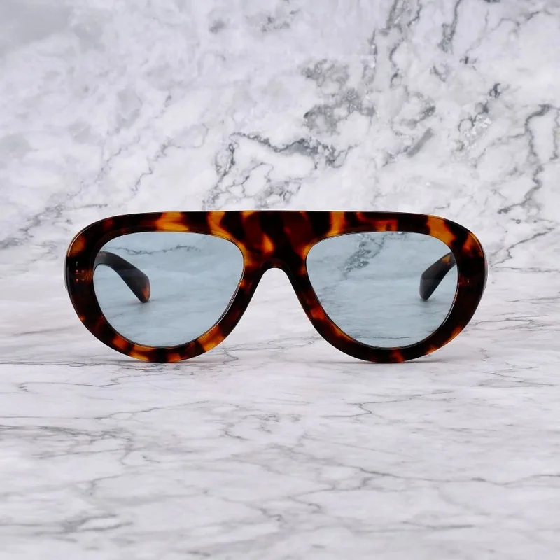Explicit Poets EXPLICIT POETS 27EP5-LENNY TORTOISE-BLUE SUNGLASSES