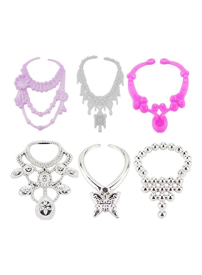 NIBEMINENT 6-Piece/Set Fashion Miniature Collar Chain Pendant Necklace - Image 1