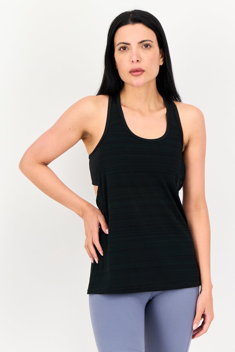 Nike Women Sportswear Fit Sleeveless Training Tank Tops, Black - Image 1