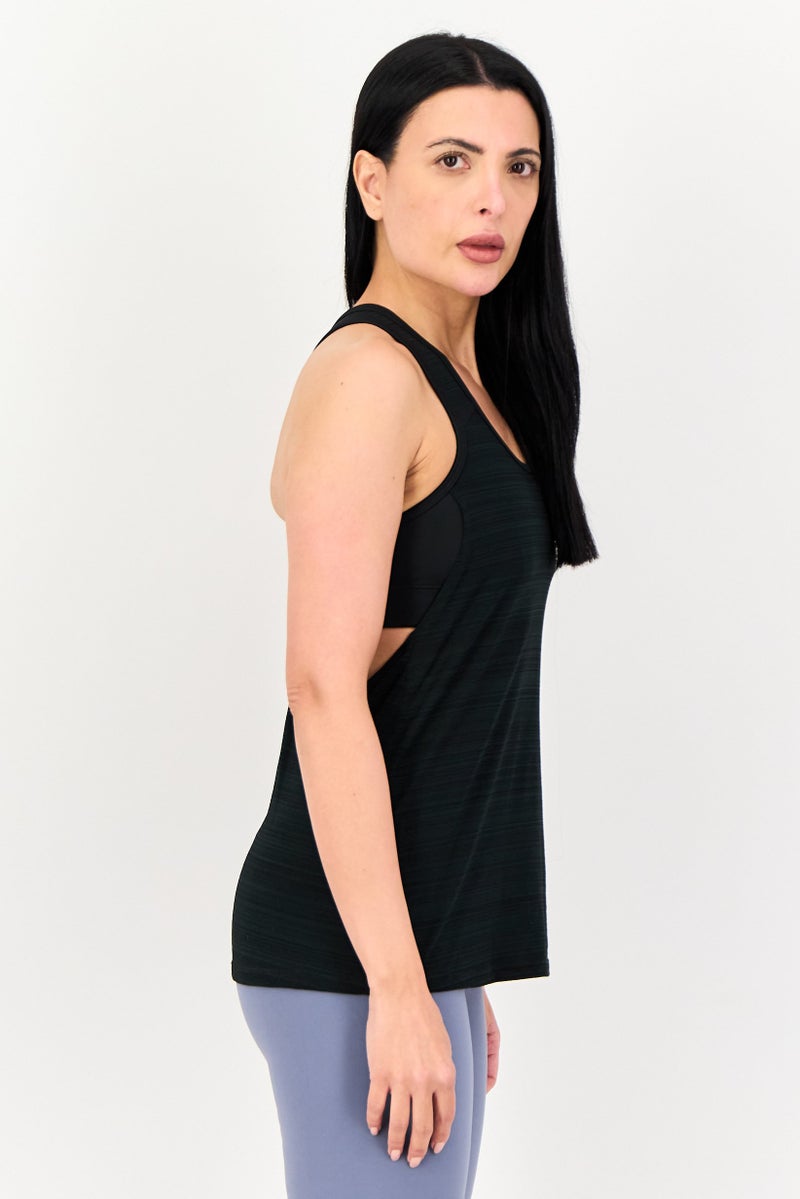 Nike Women Sportswear Fit Sleeveless Training Tank Tops, Black - Image 2