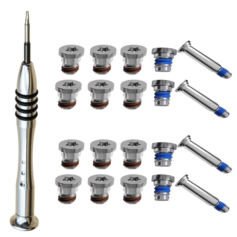 GODSHARK 2 Sets Replacement Screws with Screwdriver for MacBook Air 13 inch A1369 A1466 2010 to 2017, Unibody Bottom Case Cover P5 Pentalobe Repair Replacement Tool Kit Notebook Laptop PC Computer Screw - Image 1