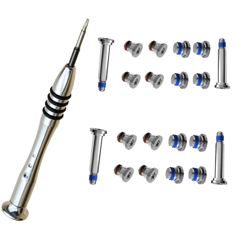 GODSHARK 2 Sets Replacement Screws with Screwdriver for MacBook Air 13 inch A1369 A1466 2010 to 2017, Unibody Bottom Case Cover P5 Pentalobe Repair Replacement Tool Kit Notebook Laptop PC Computer Screw - Image 2