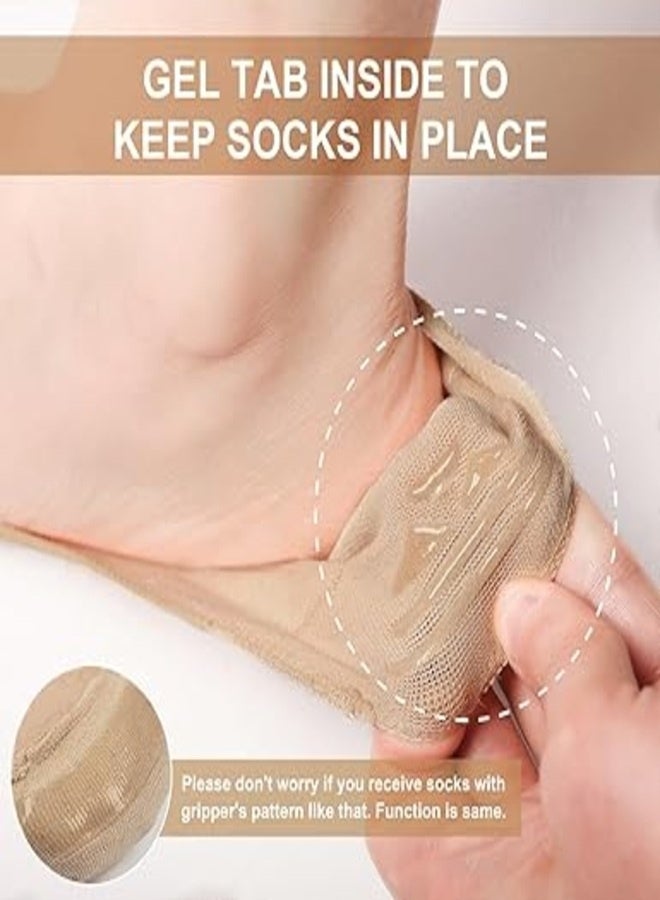 6 أزواج من الجوارب النسائية غير المنزلقة وغير المرئية – قص منخفض للغاية، قابلة للتنفس ومريحة - Image 3