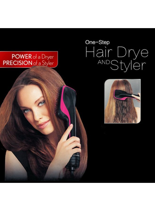 NIBEMINENT Hair Dryer And Styler Comb Black/Pink 0.5x14x10.3cm - Image 5