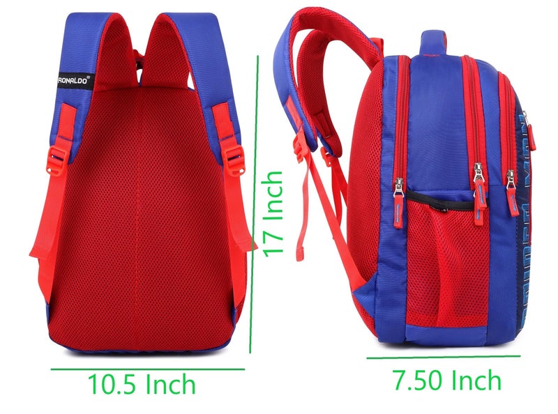 Ronaldo School Bag 17 Inch Printed Daypack Casual Backpack for Kids Children Boys And Girls 7-12 Years - Image 2
