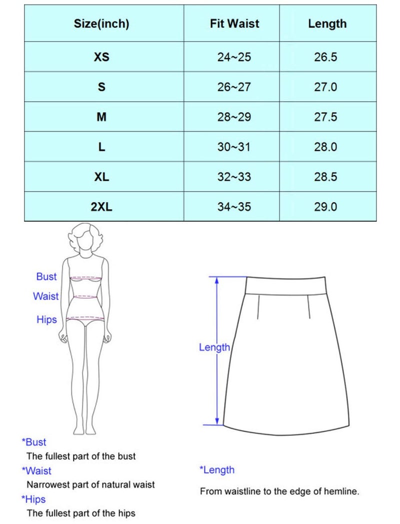 Kate Kasin Women's High Waist A-line Skirt Pleated Midi Skirt Black L KK659-3 - Image 3