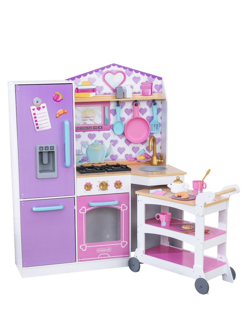 KidKraft Sweet Snack Time Cart & Play Kitchen - Image 1