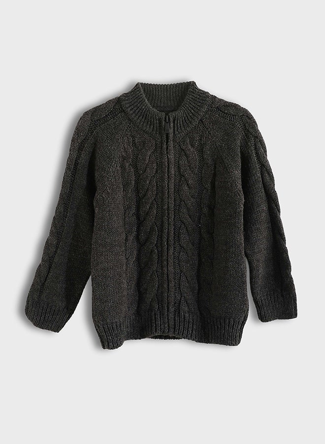 ريد سيركل بلوفر أطفال محبوك بسحاب - Image 1