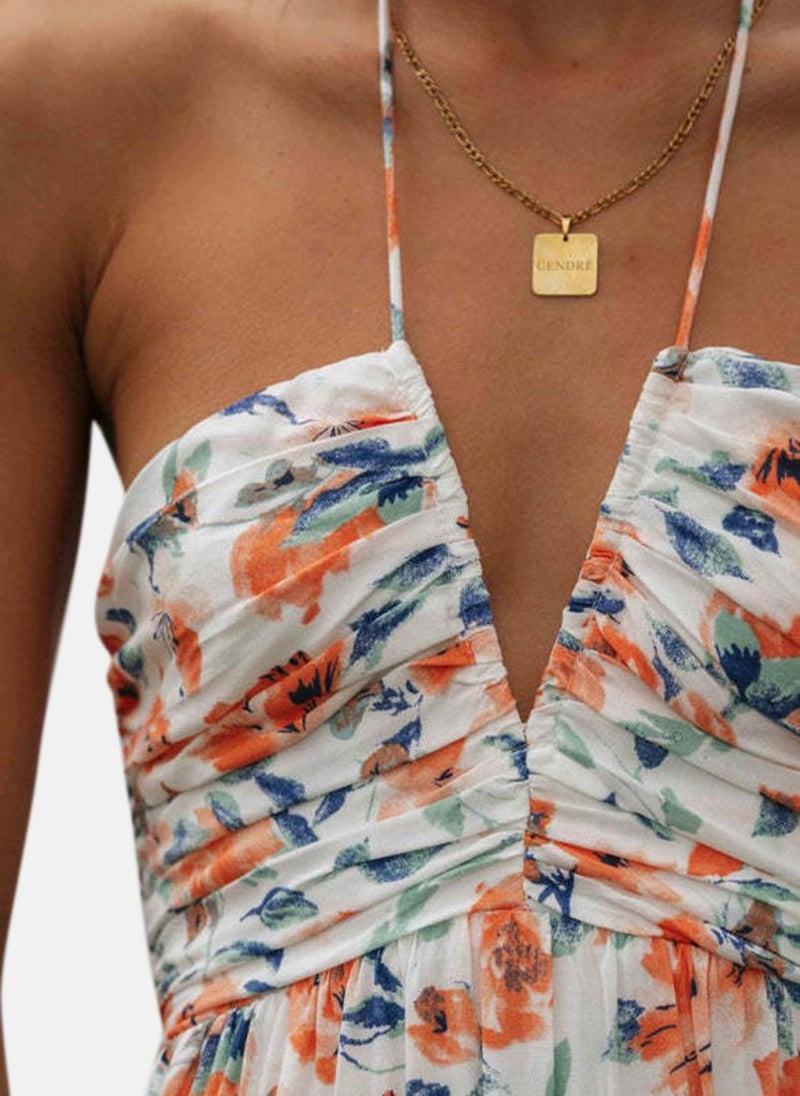 YUNIQEE Floral Halter Maxi Dress  - Image 2