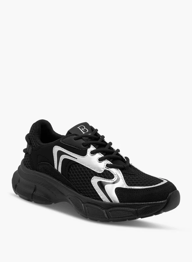 Flora Bella By Shoexpress Women's Panelled Lace-Up Sneakers