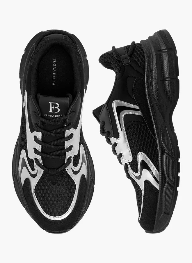 Flora Bella By Shoexpress Women's Panelled Lace-Up Sneakers