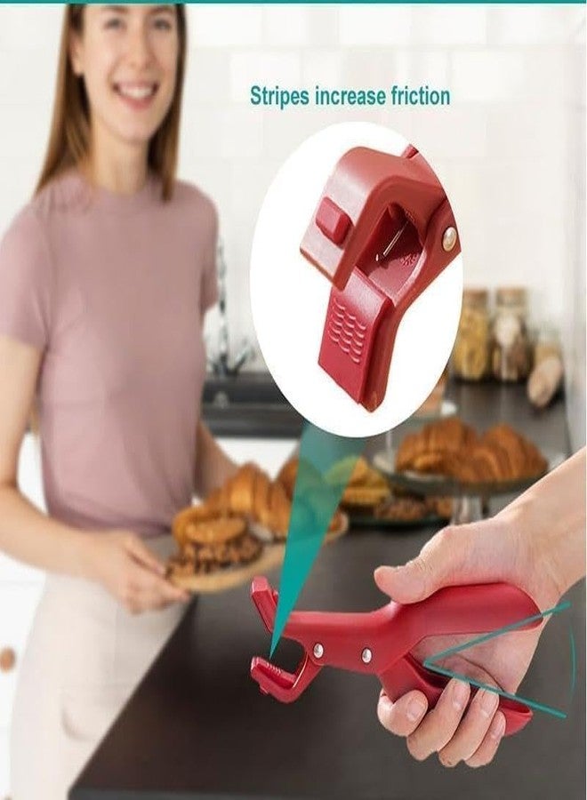 DPWOUM 4 Pcs Hot Plate Grippers, Multi Purpose Hot Plate Gripper Grabber Tool with Lock, Anti-Scald Bowl Dish Grippers for Kitchen - Image 5
