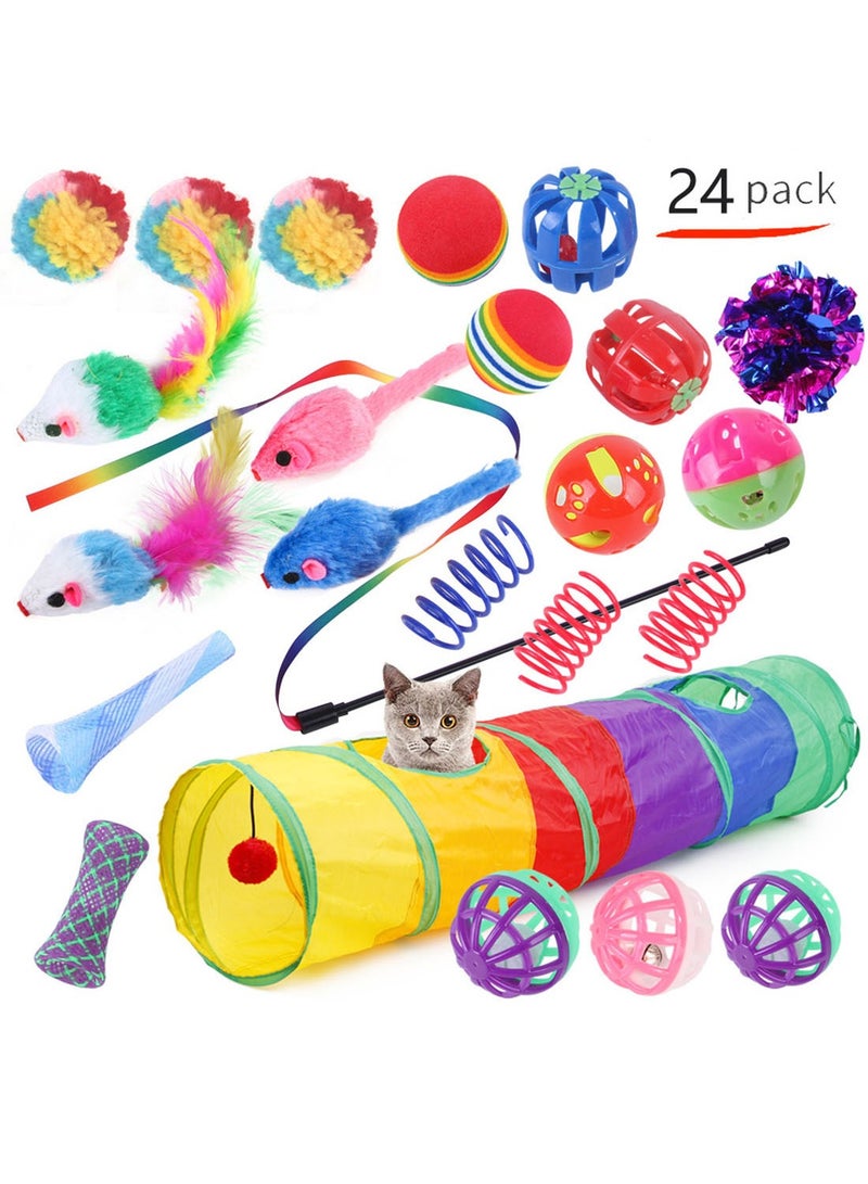 كيدل 24 جهاز كمبيوتر شخصي لعبة القط لعبة القط التفاعلية مجموعة للقطط الداخلية للتطارد والتمارين - Image 1