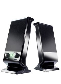 SADA Computer Speaker  Compact and Delicate Laptop Speakers with Volume Control and 3.5 Mm Audio Plug, USB-Powered Desktop Speaker Suitable for PC Monitor, Tablets and Cellphone  - Image 1