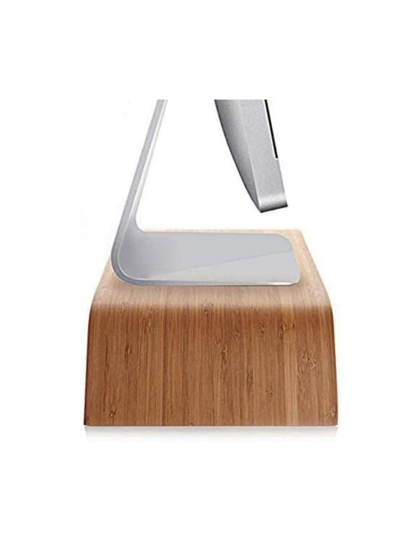 1PCS Wood Monitor Stand Riser Computer Desk Holder Desktop Dock Wooden Mount Display for PC TV Screen Notebook Laptop (50.5 x 23.5 x 9.2cm) - Image 5