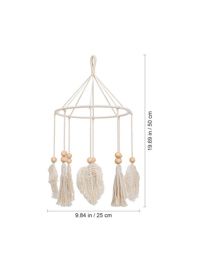 Vosarea Boho Crib Mobile Handmade Neutral Crib Mobile Hanging Ceiling Mobile Nursery Decoration for Nursery Room Decor - Image 5