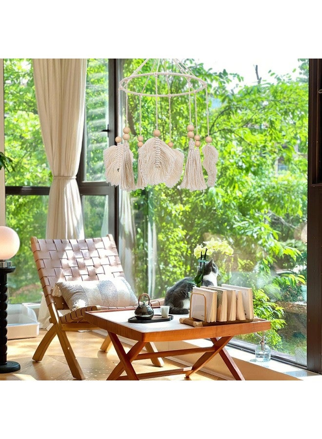 Vosarea Boho Crib Mobile Handmade Neutral Crib Mobile Hanging Ceiling Mobile Nursery Decoration for Nursery Room Decor - Image 4