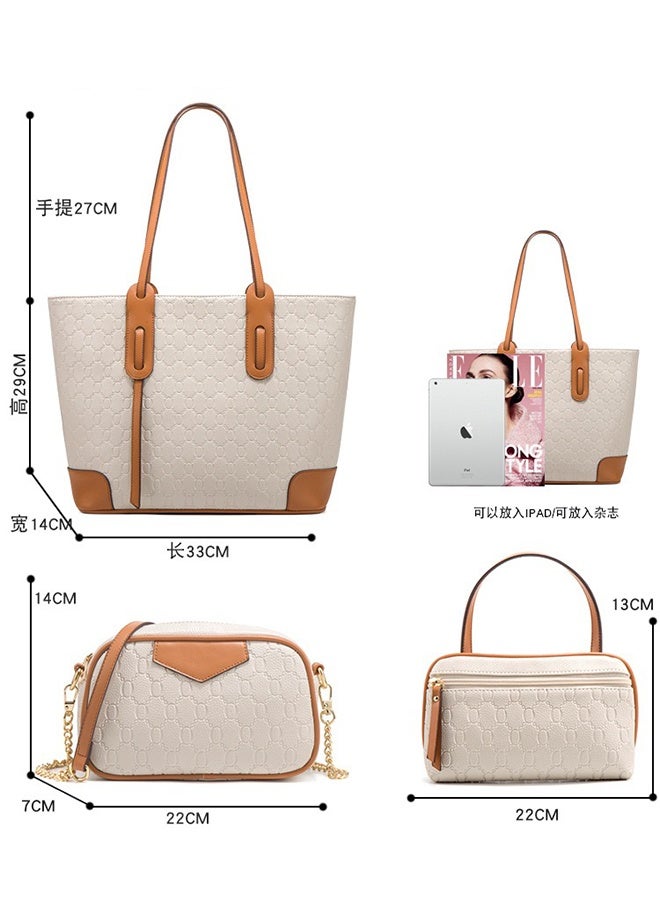 general New Fashionable Large Capacity Detachable Inner Bags Single Shoulder Tote Bag (4-Piece Set) - Image 3