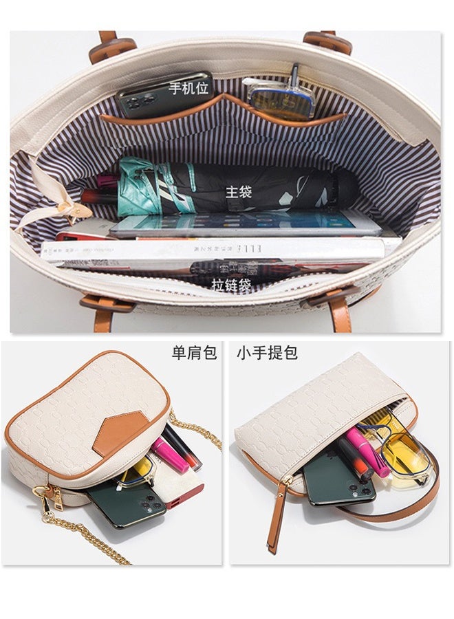 general New Fashionable Large Capacity Detachable Inner Bags Single Shoulder Tote Bag (4-Piece Set) - Image 4