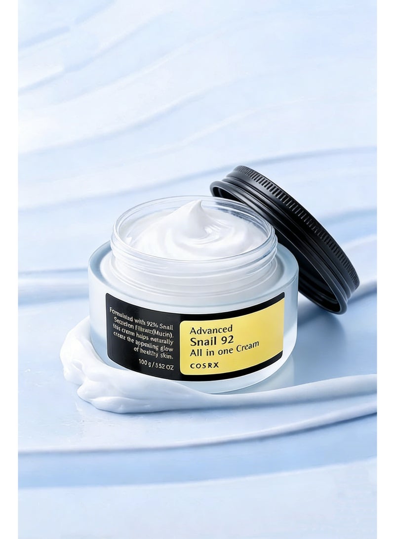 COSRX Official COSRX Advanced Snail 92 All In One Cream 100g - Korean Skincare | 92% Snail Mucin All-In-One Cream - Image 1