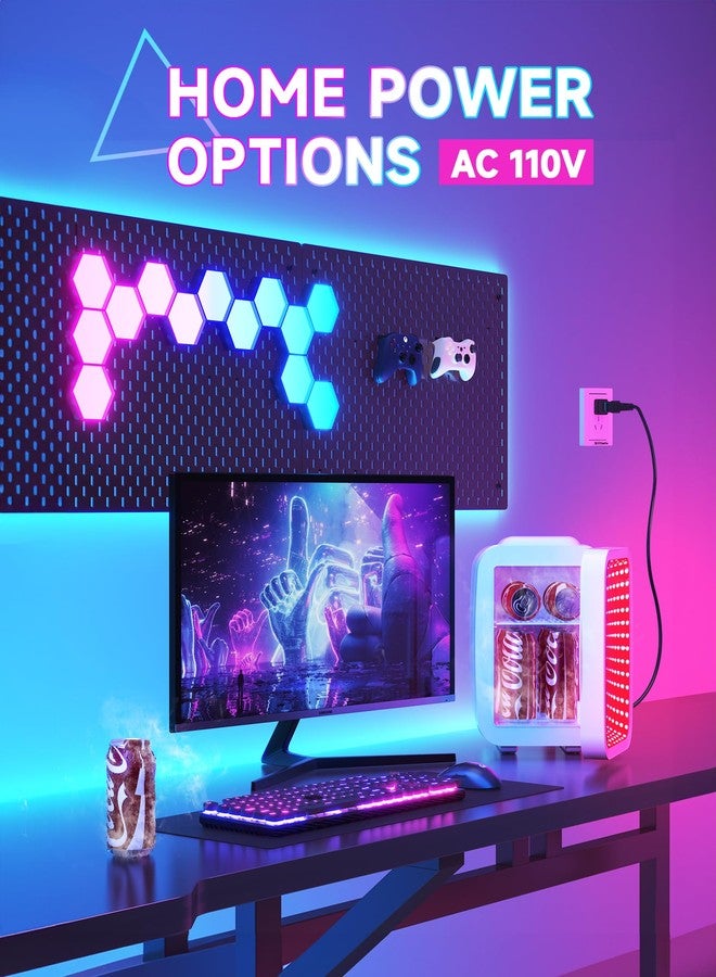 BEICHEN Mini Fridge, 4 Liter/6 Can Small Fridge with Dimmable LED Light, AC/DC Portable Thermoelectric Cooler and Heater Mini Gaming Fridge for Bedroom, Office, Living Room - Image 4
