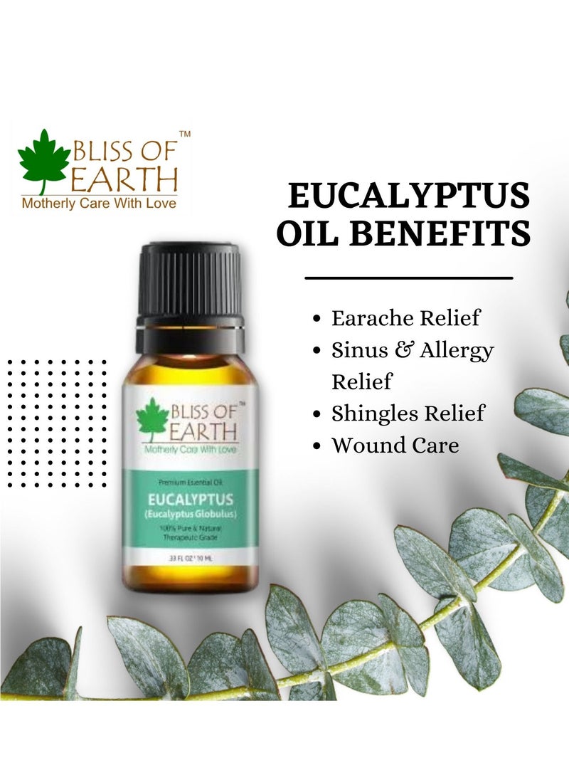 BLISS OF EARTH 100% Pure Eucalyptus Essential Oil, 10ml  - Image 2