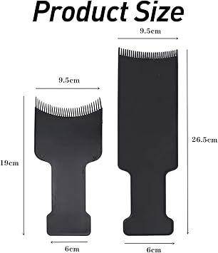 2PCS Hair Dye Board Highlighting Board with Teeth Flat Top Comb Board Hair Dye Kit for Hair Dye Salon Home Multicolor Hair Coloring - Image 2