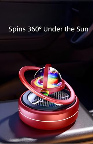 eaonitu Solar System Fidget Spinner, Lucky Car Decoration, Home Office & Automotive Accessories, Parents Day Birthday Gift Exchange, Automatic Sun Powered Aroma Diffuser, Perfume Not Included (Galaxy Black) - Image 3