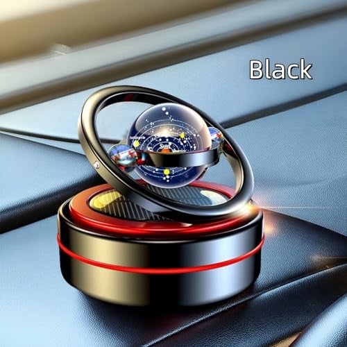 eaonitu Solar System Fidget Spinner, Lucky Car Decoration, Home Office & Automotive Accessories, Parents Day Birthday Gift Exchange, Automatic Sun Powered Aroma Diffuser, Perfume Not Included (Galaxy Black) - Image 2