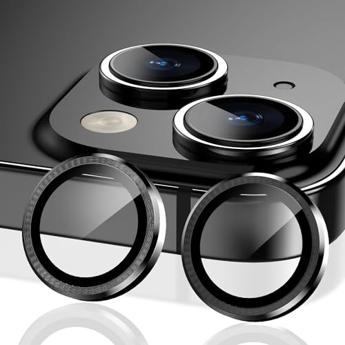 CELLMASTER iPhone 15 Camera Lens Protector Compatible for 15/15 Plus iPhone Accessories Black - Image 1