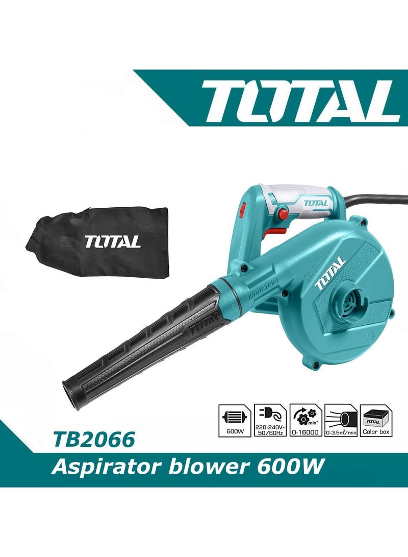 TOTAL 600W  High-Efficiency Aspirator Blower 220V  with Dust Collection Bag TOTAL TB2066 - Image 1
