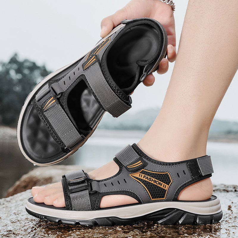 Sandals Men'S Summer Outdoor Sports Soft Bottom Non-Slip Wading Beach Shoes For Boys - Image 3