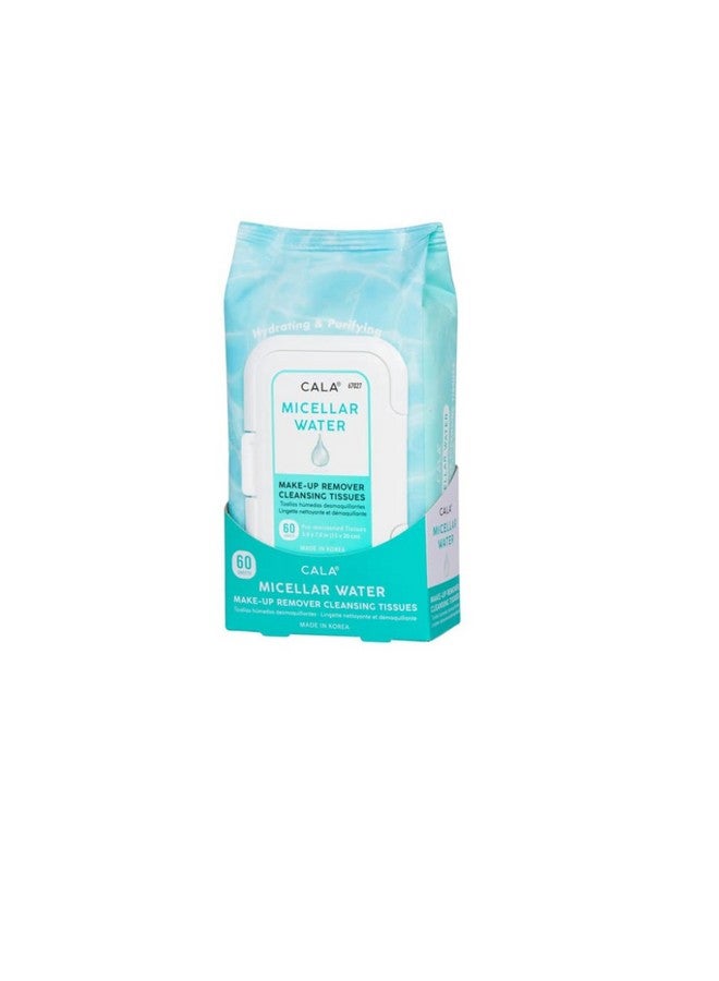 CALA Micellar Water Make Up Remover Cleansing Tissues 60 Count 60 Count - Image 1