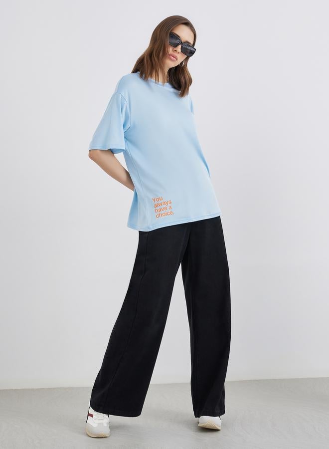 Take Two Slogan Print Regular Fit T-Shirt - Image 2