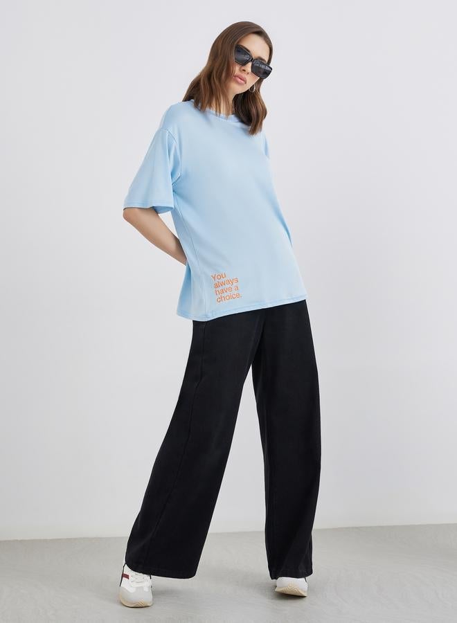 Take Two Slogan Print Regular Fit T-Shirt - Image 2