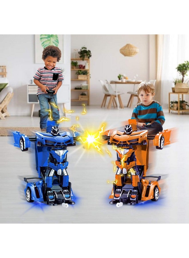AMENON Remote Control Transform Car Robot Toy for Boys Teens Christmas Toys with Lights RC Car 2.4Ghz 1:18 Rechargeable 360°Rotating Race Car Xmas Gifts Stocking Stuffers for Boys Girls Party Favors - Image 4