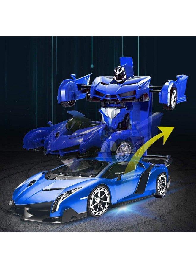 AMENON Remote Control Transform Car Robot Toy for Boys Teens Christmas Toys with Lights RC Car 2.4Ghz 1:18 Rechargeable 360°Rotating Race Car Xmas Gifts Stocking Stuffers for Boys Girls Party Favors - Image 3