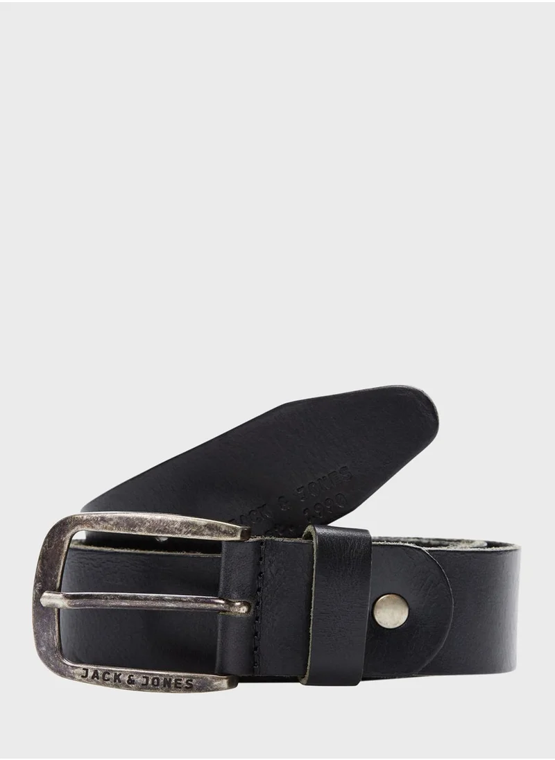 JACK & JONES Japaul  Leather Buckle Belt