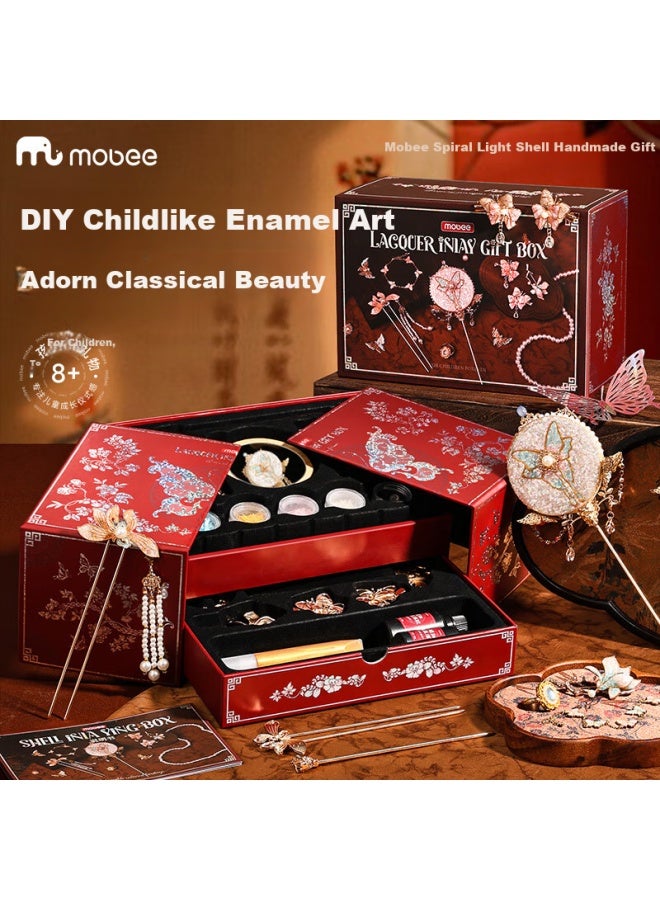 Mobee Toy Girl Birthday Gift Set For 7-14 Years Old, Including 6 Children'S Bead Bracelets, 8 Handmade Bracelets, 10 High-End Accessories, And 12 Practical Birthday Gifts - Image 1