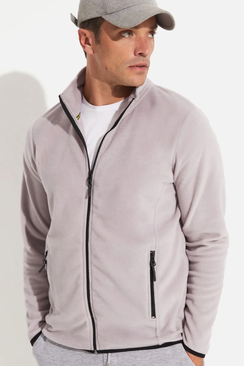 JOYSTAR Men's Regular Fit Zippered Fleece Sweatshirt
