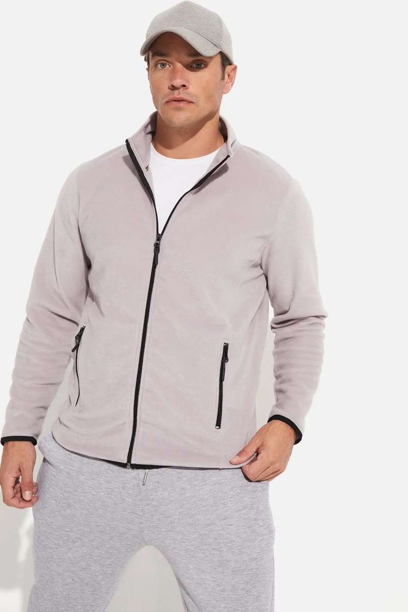 JOYSTAR Men's Regular Fit Zippered Fleece Sweatshirt