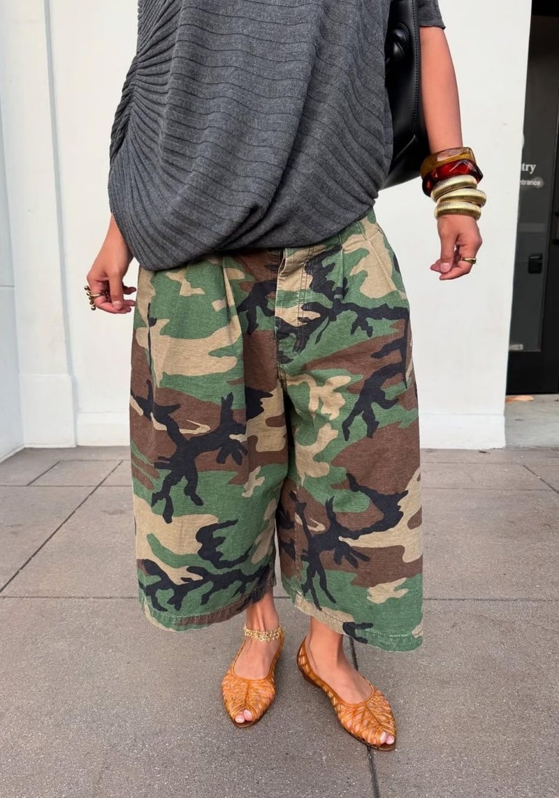 Unybwonn Wide Leg Denim Pants for Women Camouflage Plus Size Loose Y2k Jeans Streetwear Harem Camo Balloon Cargo Trousers - Image 5