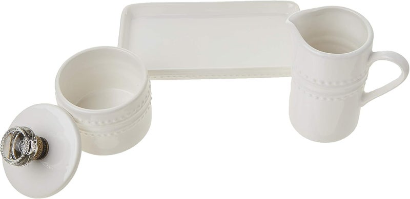 MudPie Farmhouse Inspired Vintage Doorknob Cream and Sugar Set - Image 3