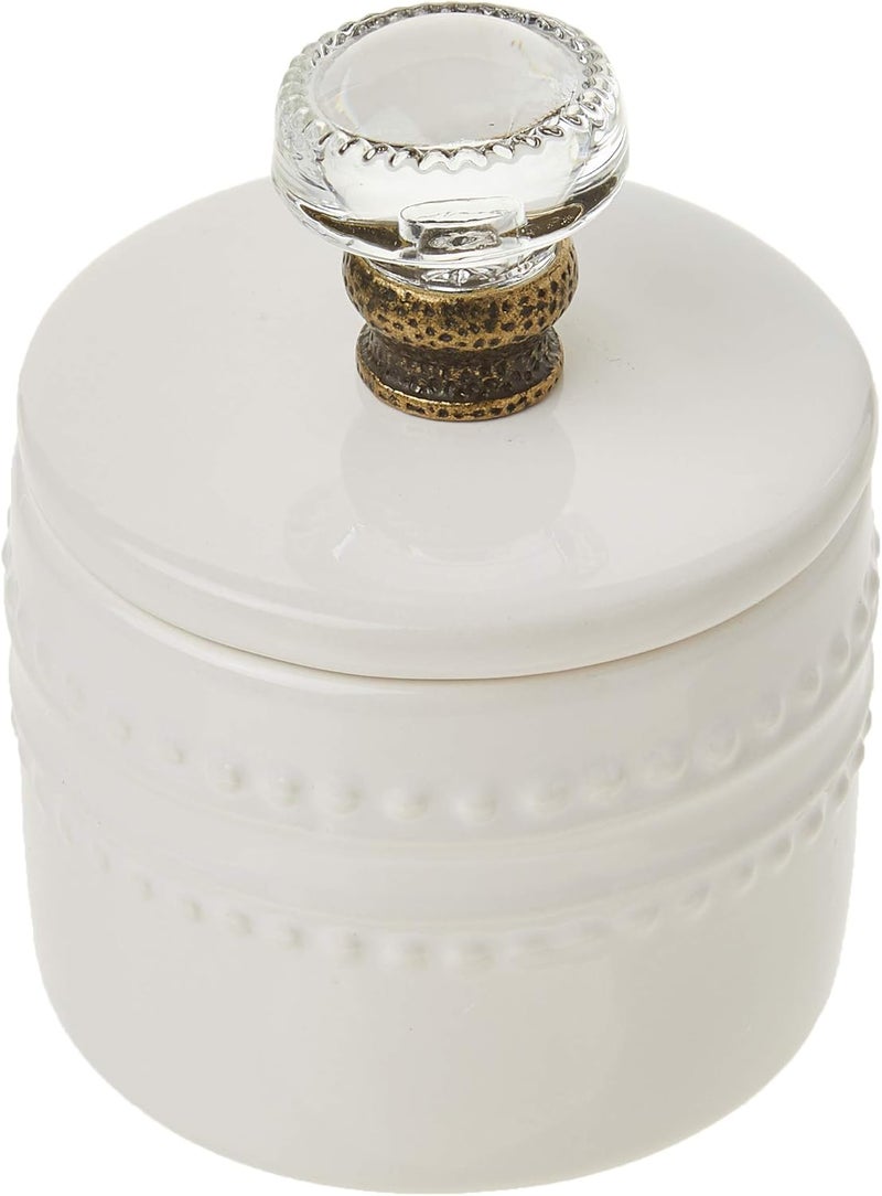 MudPie Farmhouse Inspired Vintage Doorknob Cream and Sugar Set - Image 4