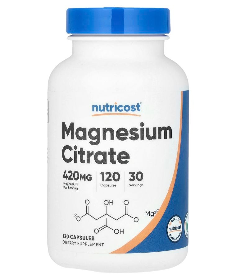 Magnesium Citrate 120 Capsules (105 mg per Capsule)