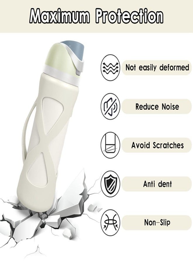 BKBY Silicone Boot with Handle Compatible with Owala 24 oz, Full Protective Anti Scratch & Reduce Dent Sleeve Cover, All-Round Wrap Protector Compatible with FreeSip Water Bottles - Image 3