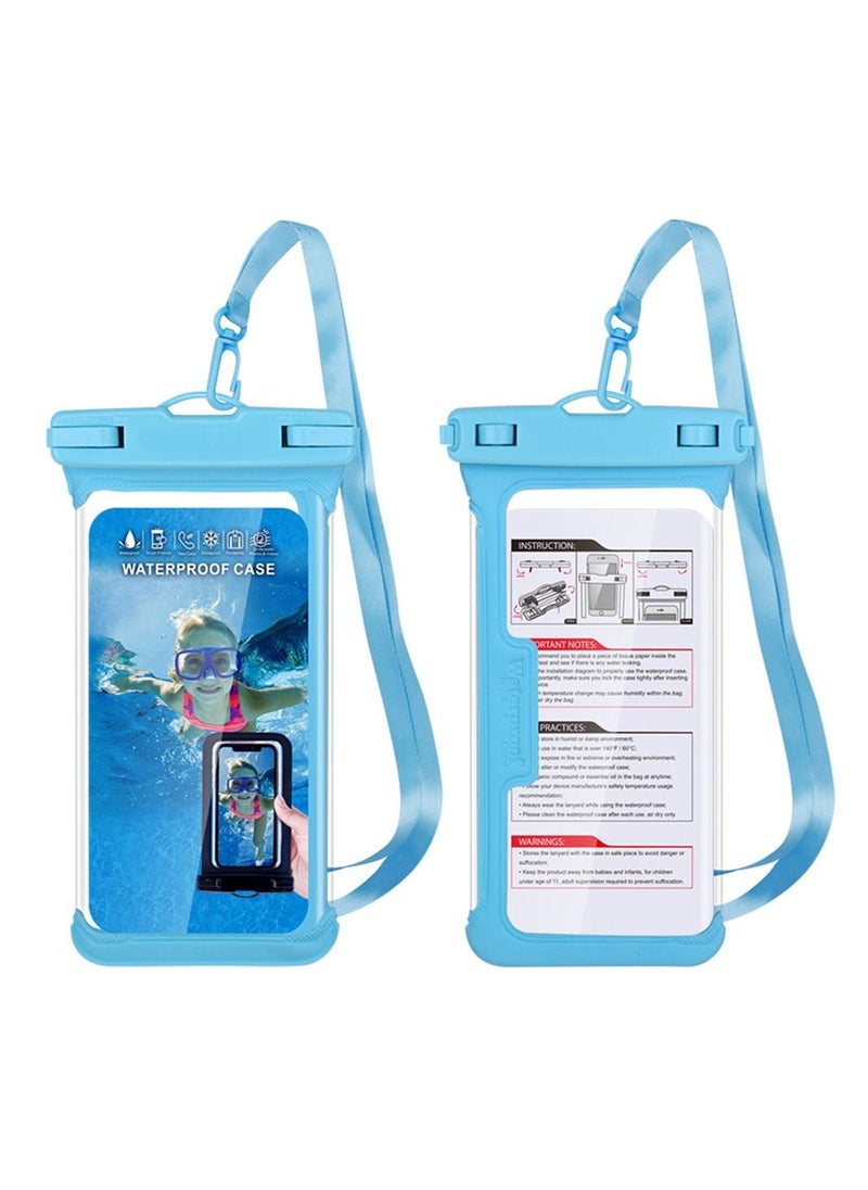 Generic - Waterproof Phone Pouch IPX8 Waterproof TPU Phone Case Bag with Lanyard for Outdoor Water Sports Kayaking Boating Swimming - Image 1