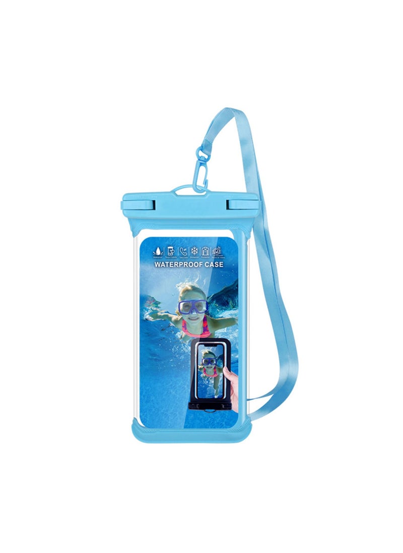 Generic - Waterproof Phone Pouch IPX8 Waterproof TPU Phone Case Bag with Lanyard for Outdoor Water Sports Kayaking Boating Swimming - Image 1