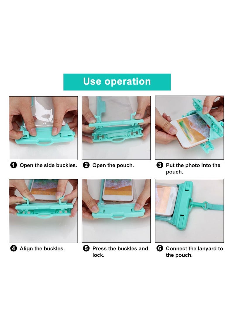 Generic - Waterproof Phone Pouch IPX8 Waterproof TPU Phone Case Bag with Lanyard for Outdoor Water Sports Kayaking Boating Swimming - Image 1