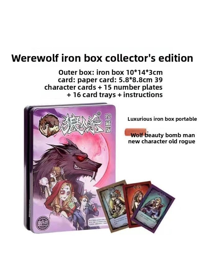 Wolf Killing Edition Official Card Genuine Full Set Board Game Waterproof Plastic Leisure Party